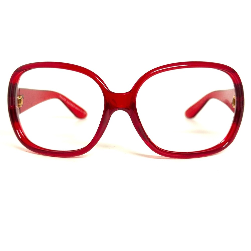 Ralph Lauren Red Oversized Square Sunglasses 5102/8G 61-16-125 Made in Italy